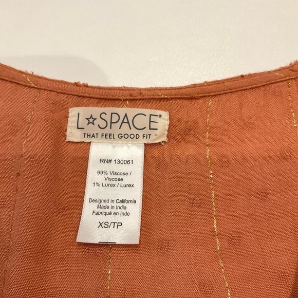 L*Space Stay Golden Mini Dress  in Brown XSmall - Picture 12 of 13